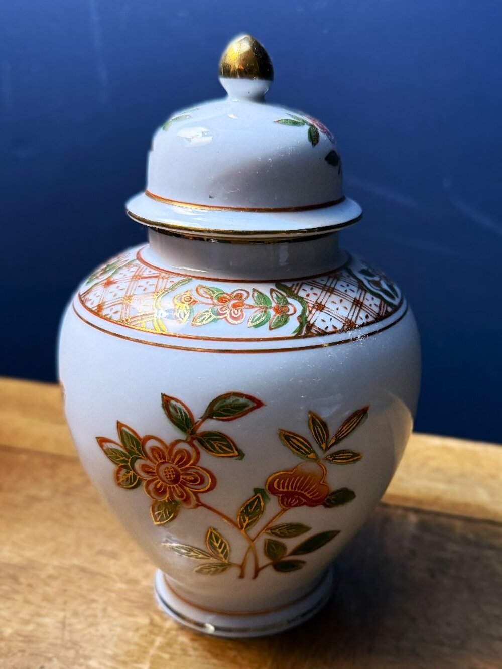 Andrea by Sadek 22k Gold Cherry Blossom Ginger Jar